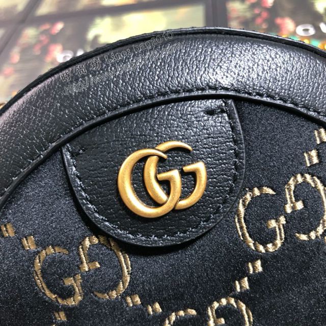 Gucci包 古馳女包 574978 克絨/克皮 gucci斜挎小包 Gucci圓形包  gudj1314